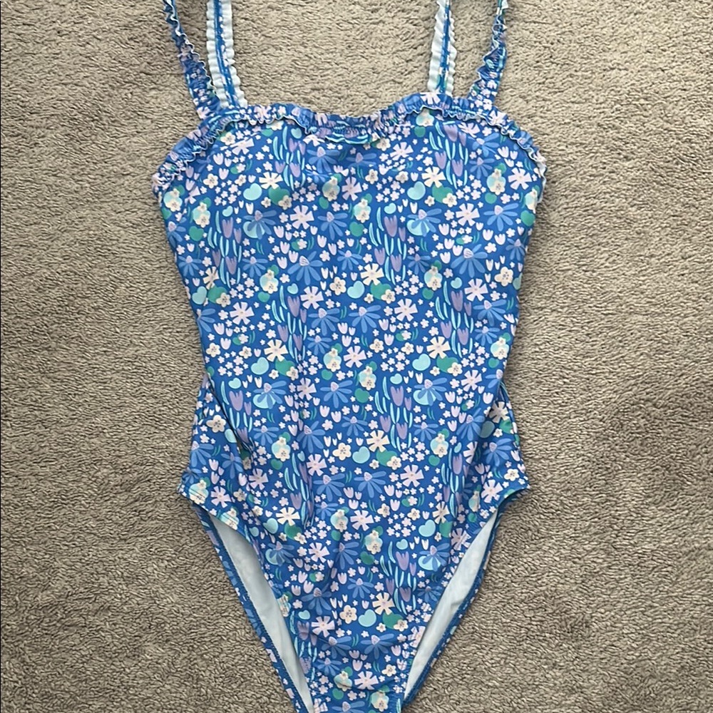 Floral Blue Swimsuit
